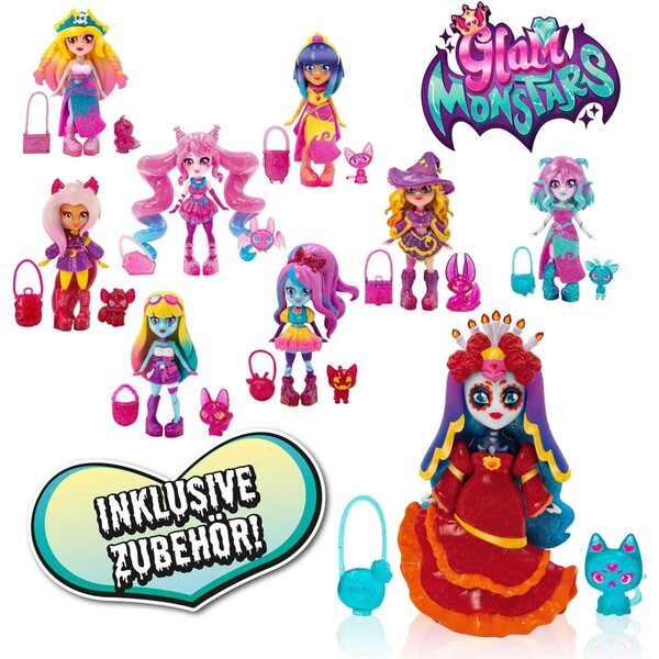 Craze Glam MONSTARS – bewegliche Gothic-Puppe mit einzigartigem Outfit und Accessoires