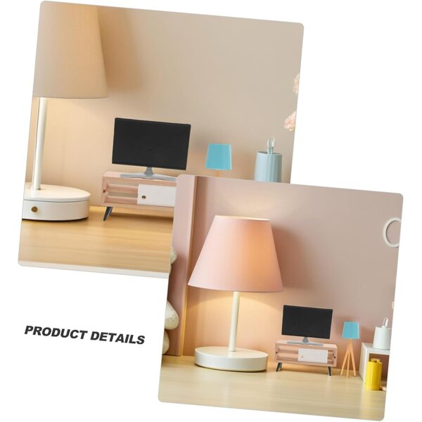 Mini Mobile TV per Casa delle Bambole in Legno e Plastica, Set Decorativo Realistico