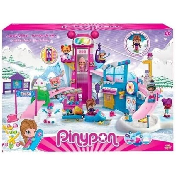 Pinypon Ski Station Snow Park mit Pisten, Lift, Restaurant und Klinik