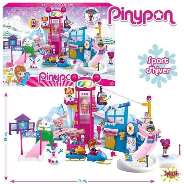 Pinypon Ski Station Snow Park mit Pisten, Lift, Restaurant und Klinik