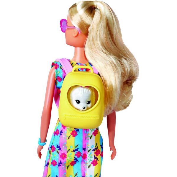 bambole Steffi Love GoGo 29 cm con cane e zaino – Gioco per bambini 3+ anni