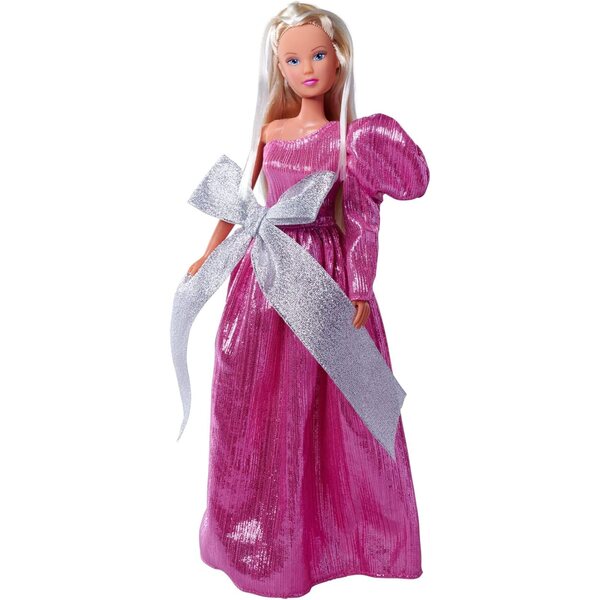Steffi Love Bow Mazing - Bambola Elegante in Abito da Sera con Fiocco, 29 cm, da 3 Anni
