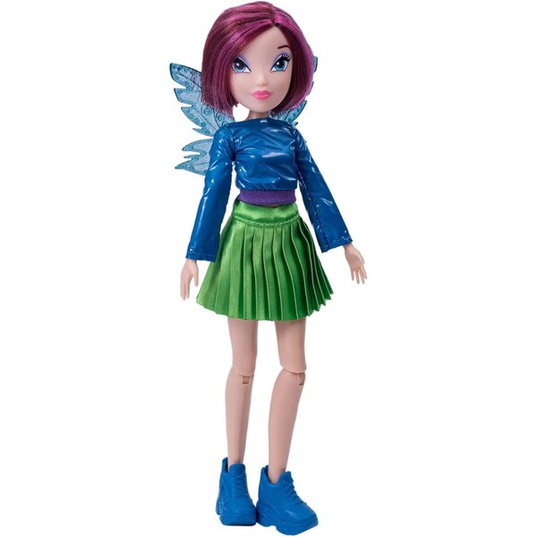 Bizak Winx Tecna Puppen 24 cm mit 7 Gelenken und abnehmbaren Flügeln