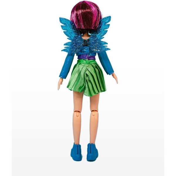 Bizak Winx Tecna Puppen 24 cm mit 7 Gelenken und abnehmbaren Flügeln