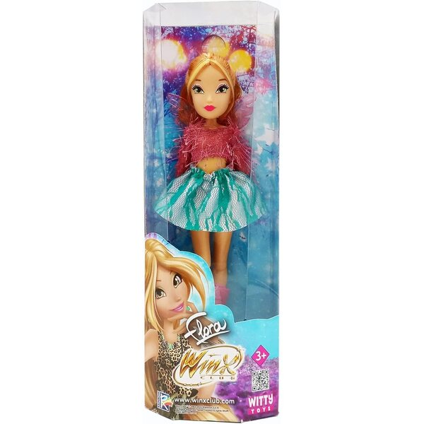 Bizak Winx Puppe 24 cm mit 7 Gelenken und abnehmbaren Flügeln – Flora, Stella, Bloom, Tecna