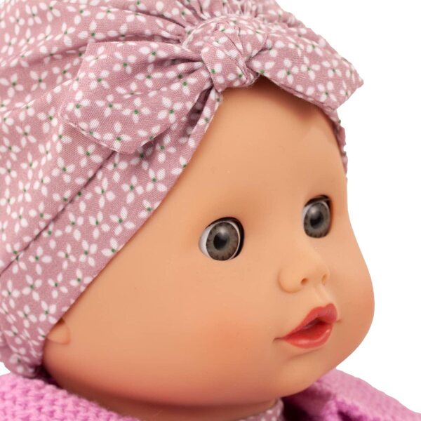 Götz Muffin Soft Mood Neugeborenenpuppe, 33 cm, weicher Körper, blaue Augen geschlossen, 7-teiliges Set