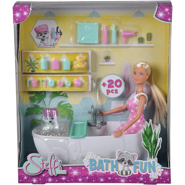 Steffi Love Badespaß mit Schaumbad und Zubehör, Spiel für Kinder ab 3 Jahren