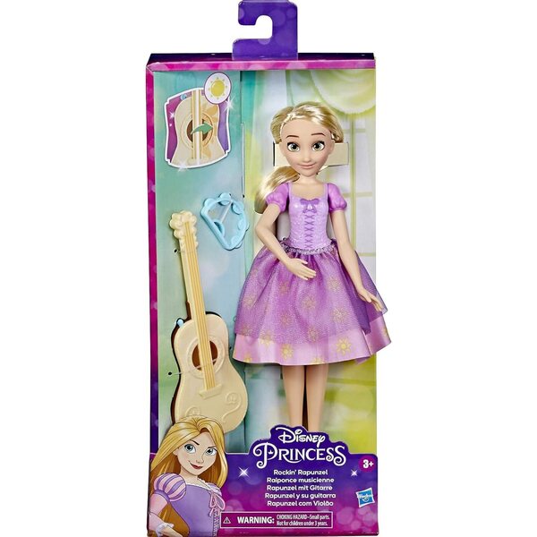 Bambola Rapunzel con chitarra magica che cambia colore - Disney Princess 3+
