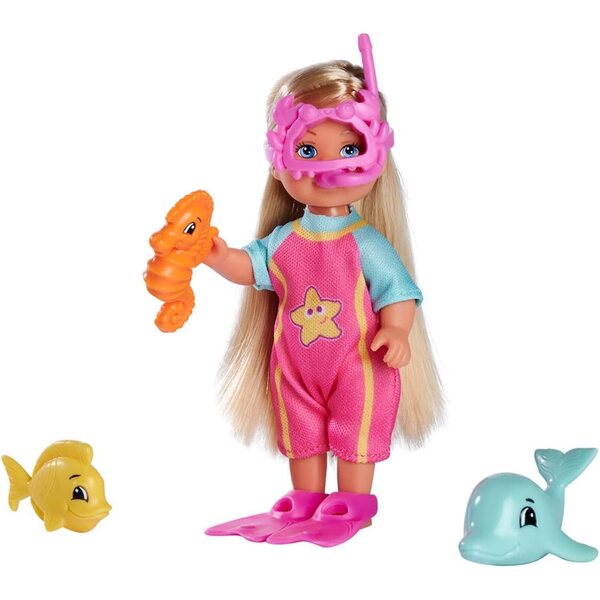 Simba Steffi Love Evi Sea Fun подводна кукла с плавници и приятели моряци 12 см