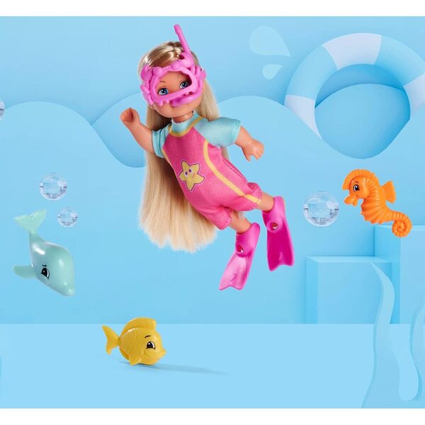 Simba Steffi Love Evi Sea Fun подводна кукла с плавници и приятели моряци 12 см