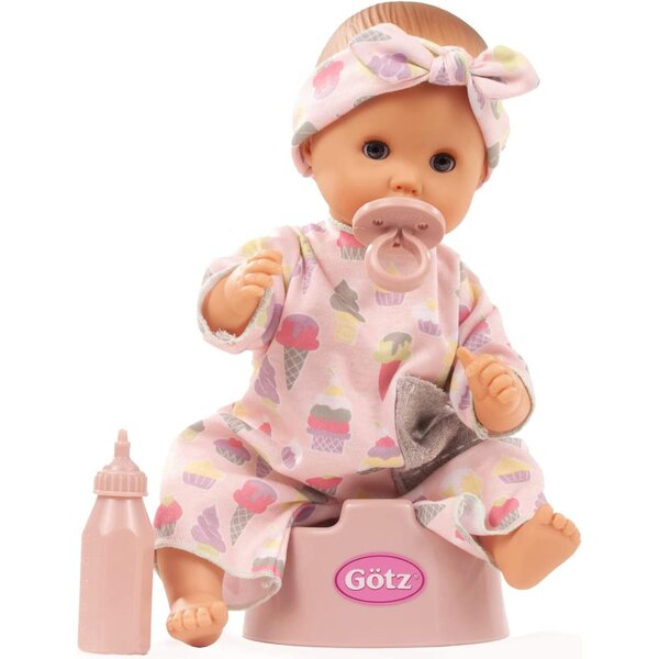 Götz Sleepy Aquini Girl Popsicle Badepuppe 33 cm mit Babynahrung und Pinkelfunktion
