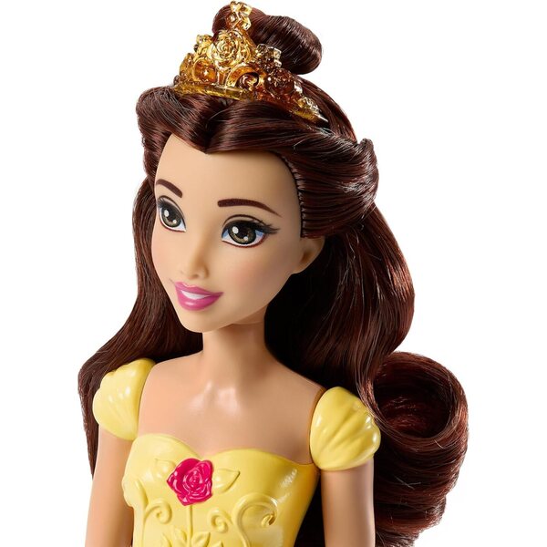 Disney Princess Belle 30 cm Puppe mit Tiara und abnehmbarem Kleid Mattel