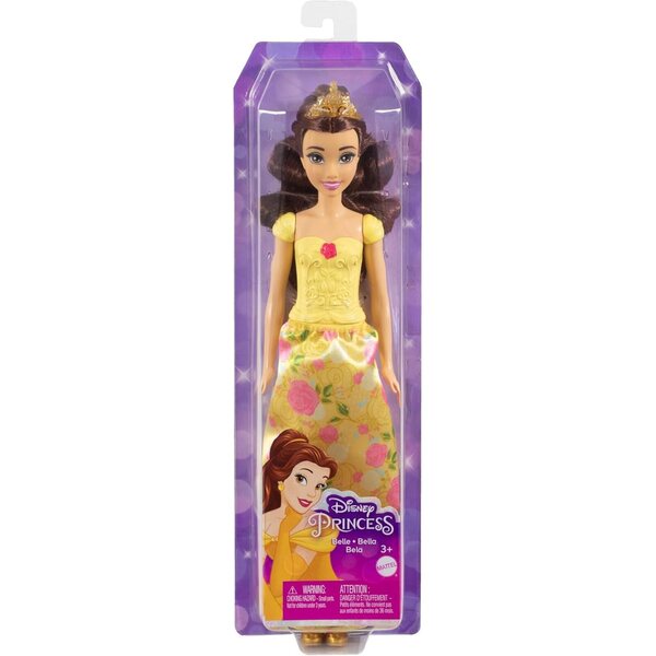 Disney Princess Belle 30 cm Puppe mit Tiara und abnehmbarem Kleid Mattel