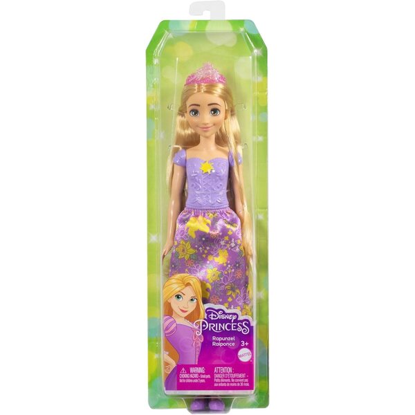 Bambola Rapunzel Disney Principessa con Tiara e Abito 30 cm Mattel