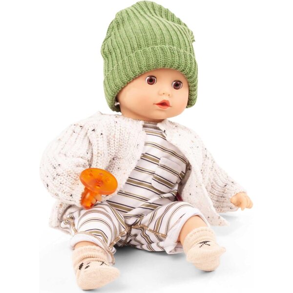 Götz Muffin Baby bambole 33 cm con Occhi di Sonno Marroni e Vestiti Rimovibili