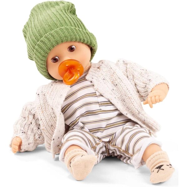 Götz Muffin Baby bambole 33 cm con Occhi di Sonno Marroni e Vestiti Rimovibili