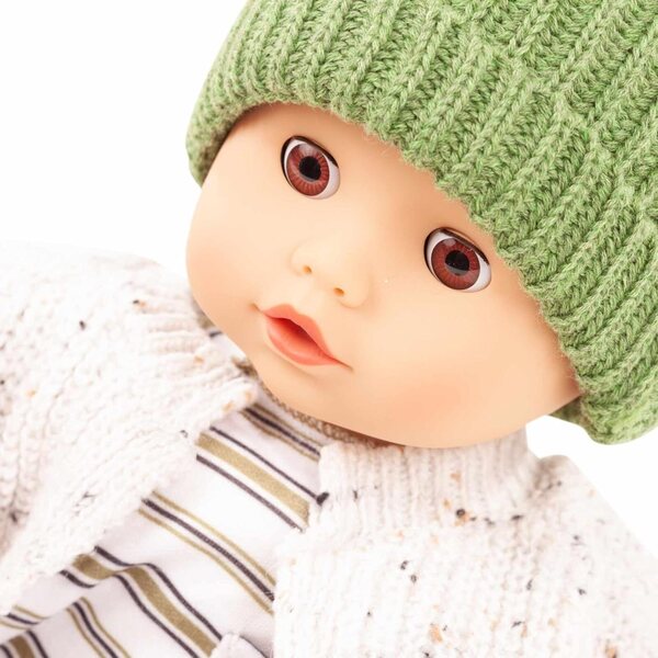 Götz Muffin Baby bambole 33 cm con Occhi di Sonno Marroni e Vestiti Rimovibili