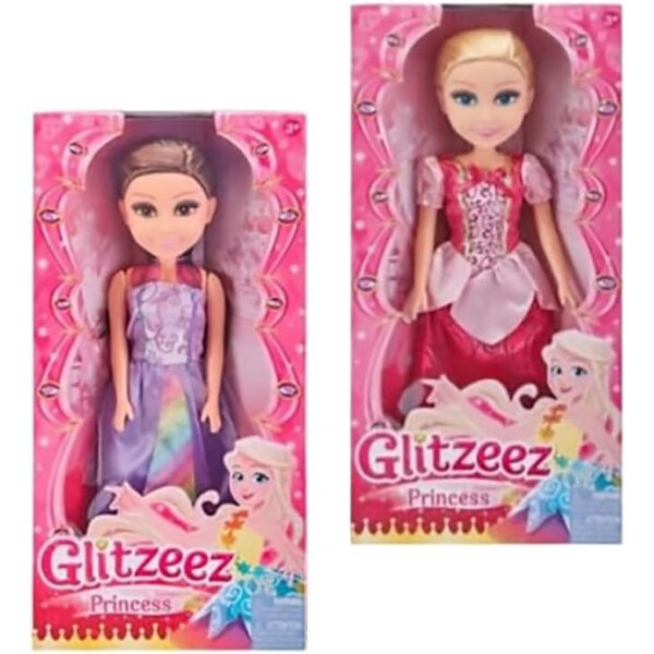 Zuru Glitzeez bambole Principessa 45 cm con capelli lunghi e abito scintillante