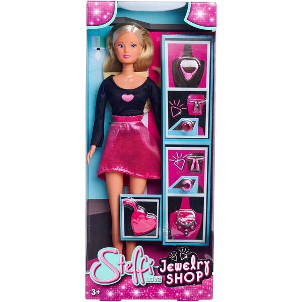 Steffi Love Jewellery Shop - Κούκλα 29 cm με κοσμήματα και αξεσουάρ για παιδιά 3+
