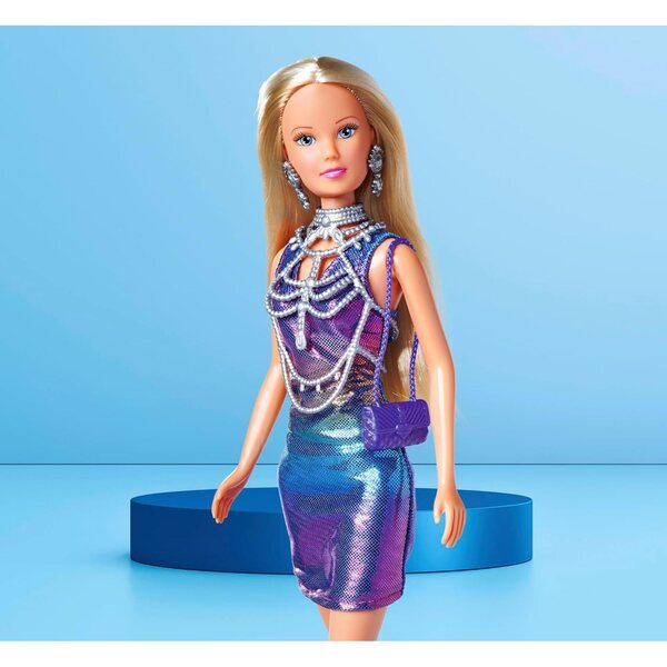 Steffi Love Super Glam 29 cm con Vestito Paillettes e Accessori - Dai 3 Anni