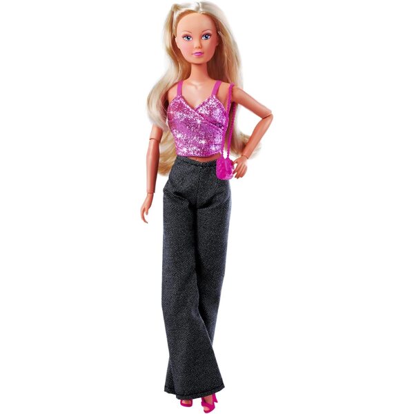 Steffi Love Jeans & Glitter: Glitzer-Top mit Jeans und Modeaccessoires, 29 cm, ab 3 Jahren