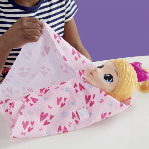 Baby Alive Harper Hugs: 28 cm große Puppe mit Zauberblasen-Set und Haaren zum Waschen
