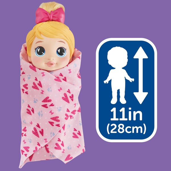 Baby Alive Harper Hugs: 28 cm große Puppe mit Zauberblasen-Set und Haaren zum Waschen