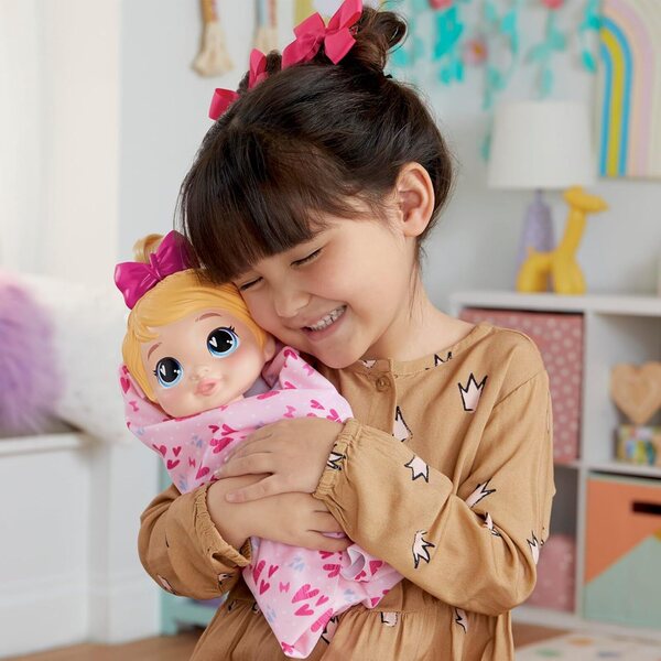 Baby Alive Harper Hugs: 28 cm große Puppe mit Zauberblasen-Set und Haaren zum Waschen
