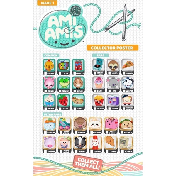 Ami Amis Tammy Tunes Plüschtier 10 cm – seltene Retro-Sammelfigur