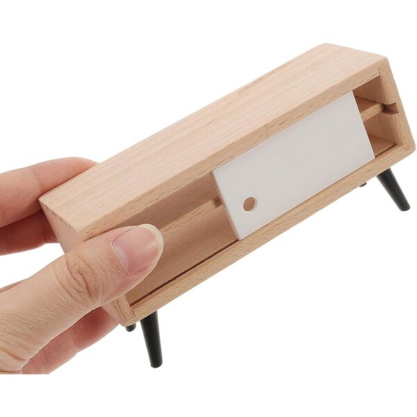 3-teiliges Miniatur-Möbelset für das ERINGOGO-Puppenhaus mit Fernseher, Schrank und Lampe