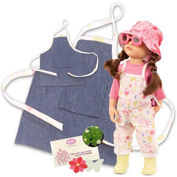 Götz Hannah Garden Lookalike: 50 cm große Puppe mit Gartenkleidung und Accessoires