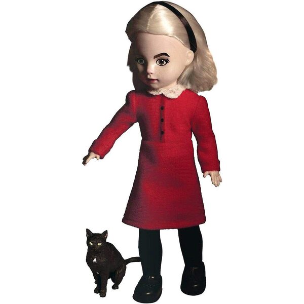 Mezco Living Dead Dolls Sabrina Puppe 10" mit Salem und rotem Kleid