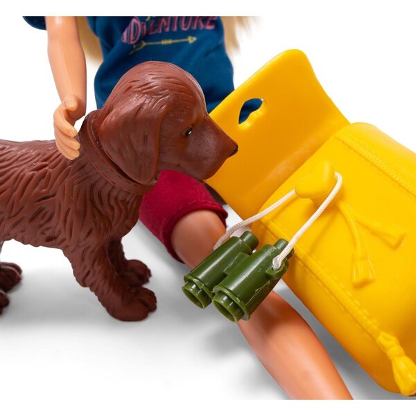 Steffi Love Hiking Simba: Bambola 29 cm con Cagnolino, Zaino e Accessori da Trekking