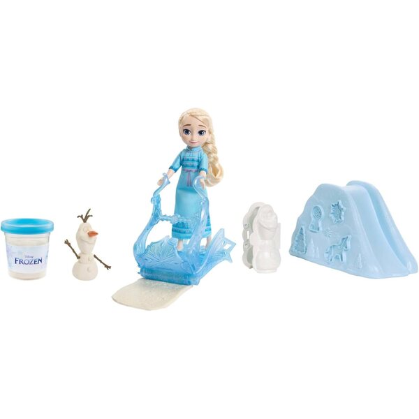 Mattel Disney Frozen - Elsa Geschenkset für Kinder mit Schneeteig und Zubehör