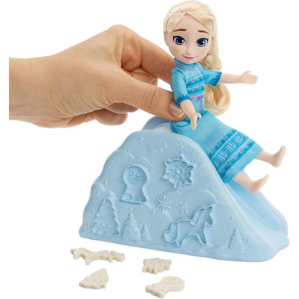 Mattel Disney Frozen - Elsa Geschenkset für Kinder mit Schneeteig und Zubehör