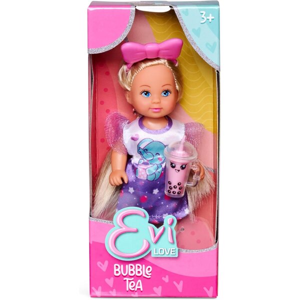 Bambola Evi Love Bubble Tea 12 cm con Abito e Accessori - Gioco Flessionale per Bambini da 3+