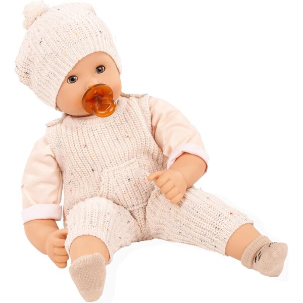 Götz Maxy Muffin Trikotpuppen 42 cm mit weichem Körper und geschlossenen grauen Augen - Set mit 7 Teilen