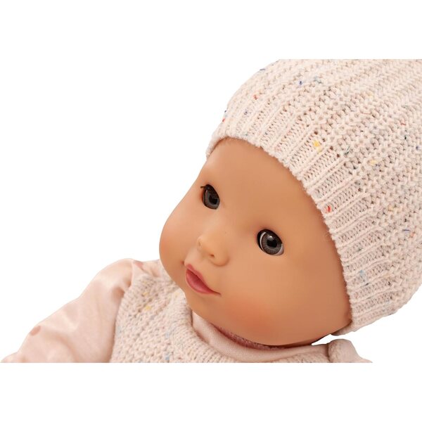 Götz Maxy Muffin Trikotpuppen 42 cm mit weichem Körper und geschlossenen grauen Augen - Set mit 7 Teilen