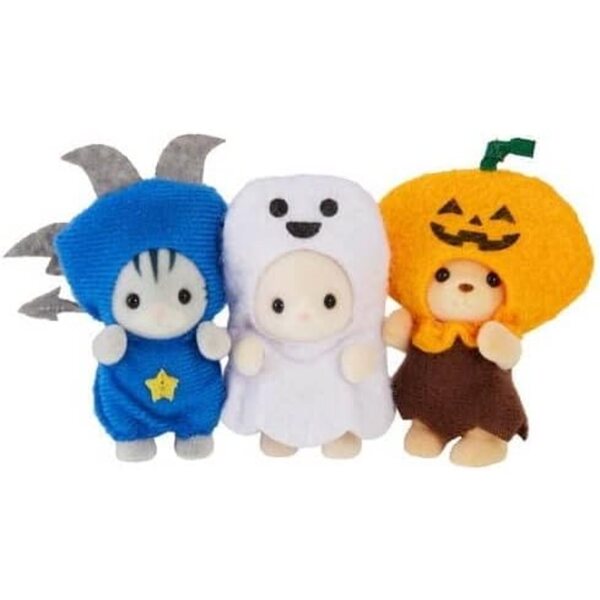 SYLVANIAN FAMILIES Trio von Babys in Halloween-Kostümen – 3 mehrfarbige Minipuppen