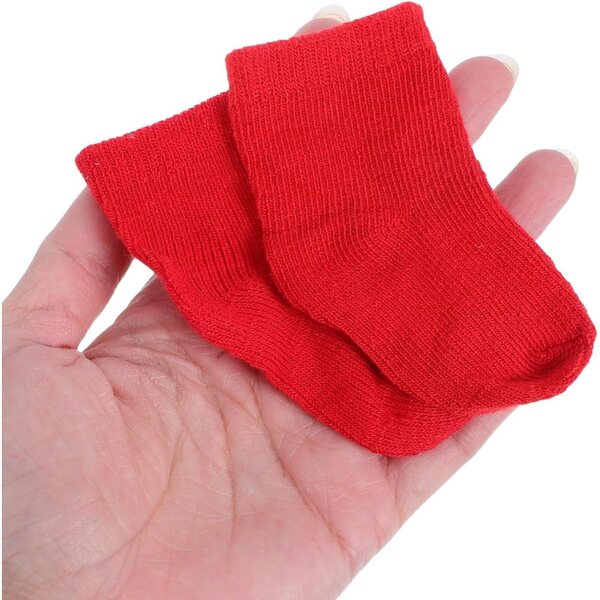 Set mit 6 Paar bunten Socken für 18-Zoll-Puppen aus weichem Toyvian-Stoff