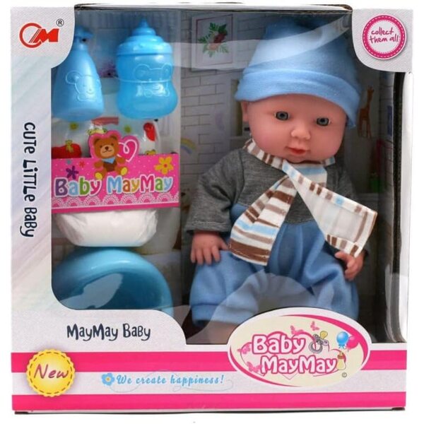 Babypuppe Modell Coccola Blu mit Zubehör, idealer Leckerbissen für die Kleinen