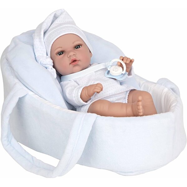 Arias Vinylpuppe 33 cm mit Vanilleduft und blauen Accessoires