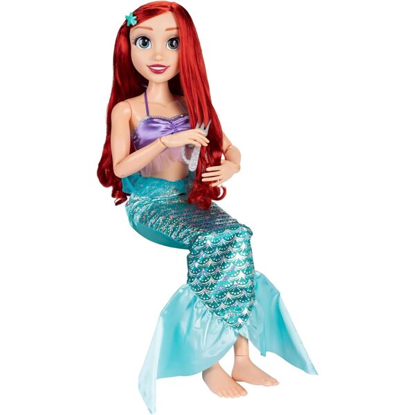 Ariel Puppe 80cm Die kleine Meerjungfrau Disney mit Zubehör und Girlande