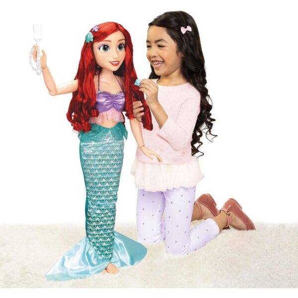 Ariel Puppe 80cm Die kleine Meerjungfrau Disney mit Zubehör und Girlande