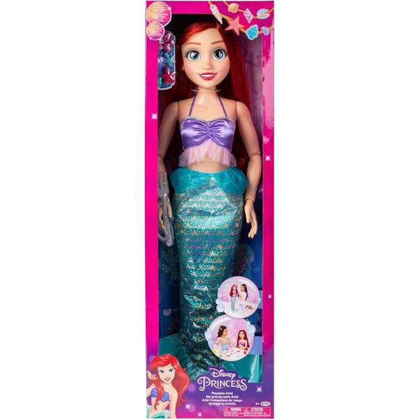 Ariel Puppe 80cm Die kleine Meerjungfrau Disney mit Zubehör und Girlande