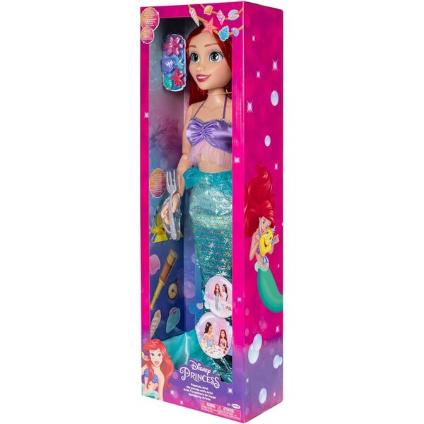 Ariel Puppe 80cm Die kleine Meerjungfrau Disney mit Zubehör und Girlande
