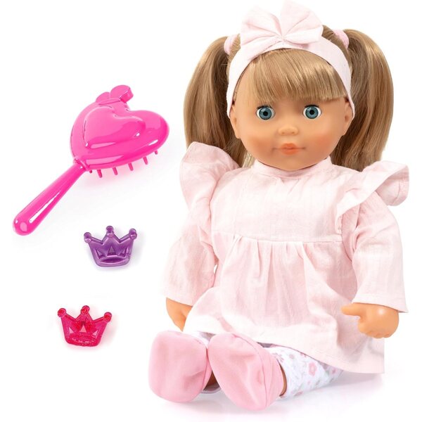 Interaktive Puppe mit Haaren und Geräuschen 38 cm - Bayer Design