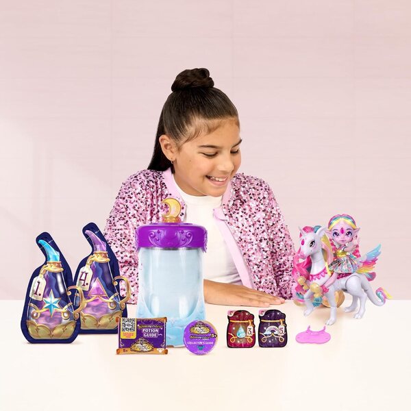 Magic Mixies Pixlings Puppen mit Poney – Magisches Auspacken und Mähne zum Kämmen