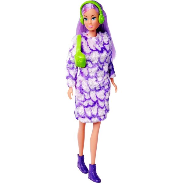 Steffi Love Fluffy Fashion bambola 29 cm con abito soffice e accessori in 2 colori