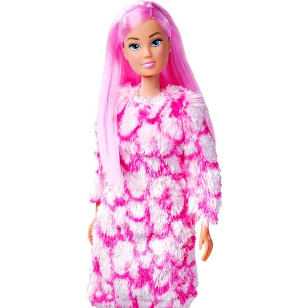 Steffi Love Fluffy Fashion bambola 29 cm con abito soffice e accessori in 2 colori